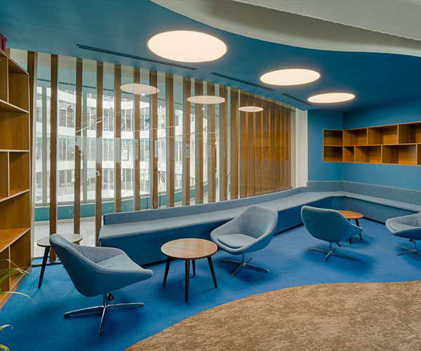 Fidelity National Financial: office design with modern furnishings, clean lines, and a professional, organized layout.